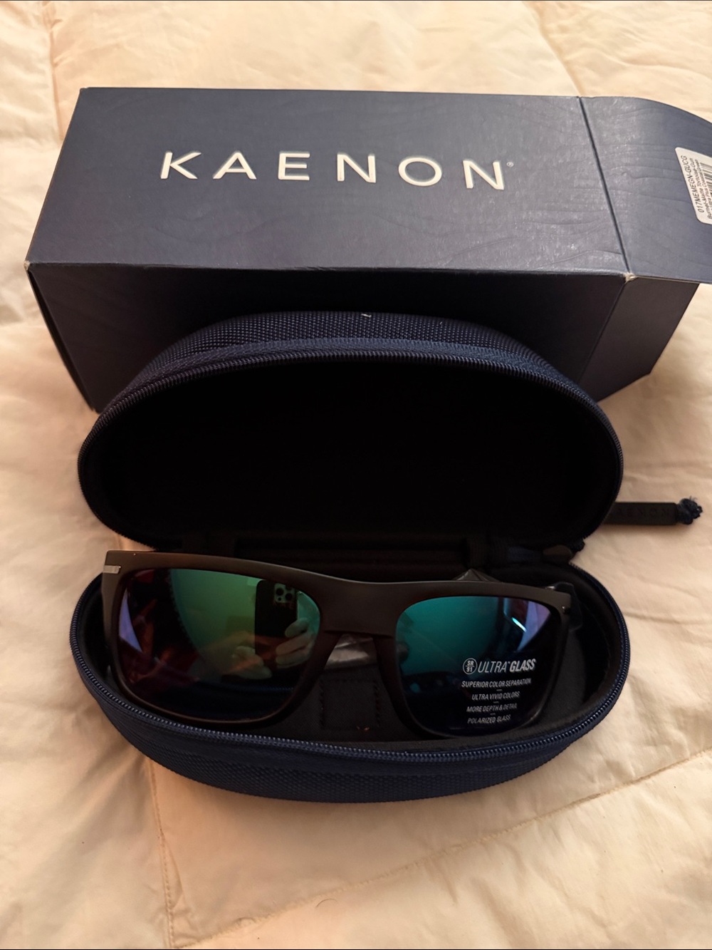 KAENON burnet ultra glass new Sunglasses in hard case and box.polarized